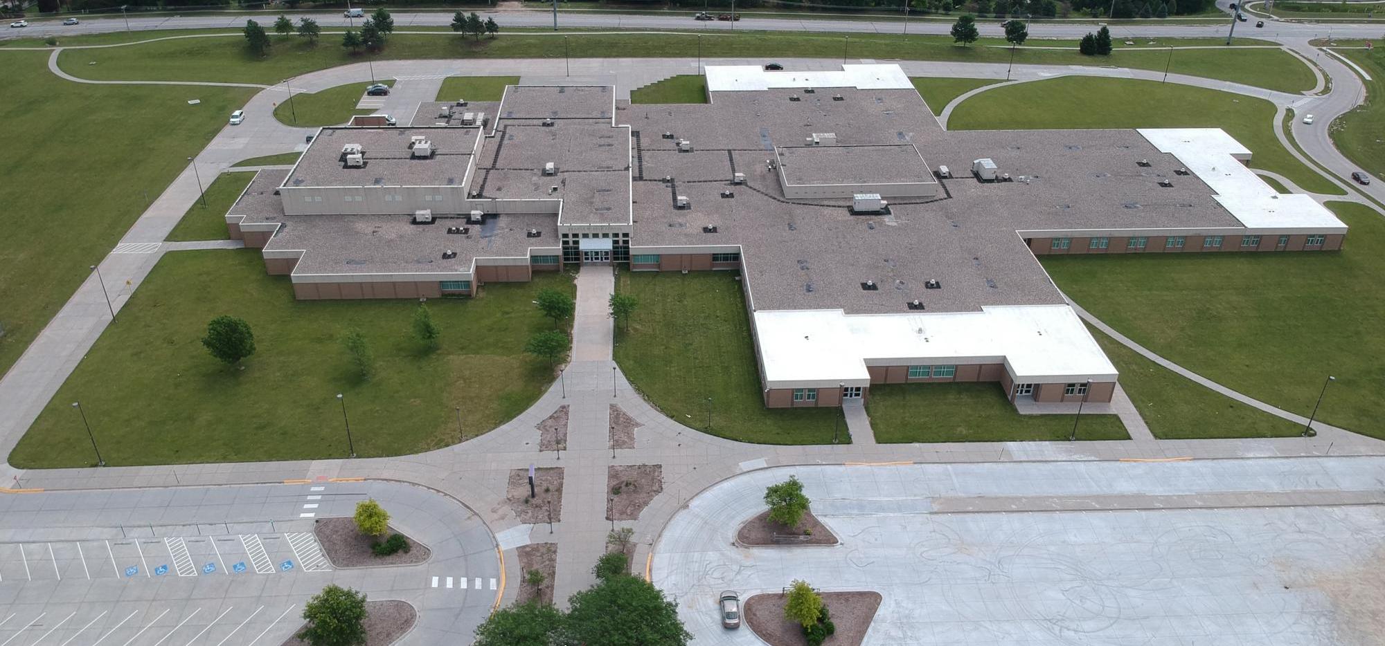 Overhead view of Beadle Middle School