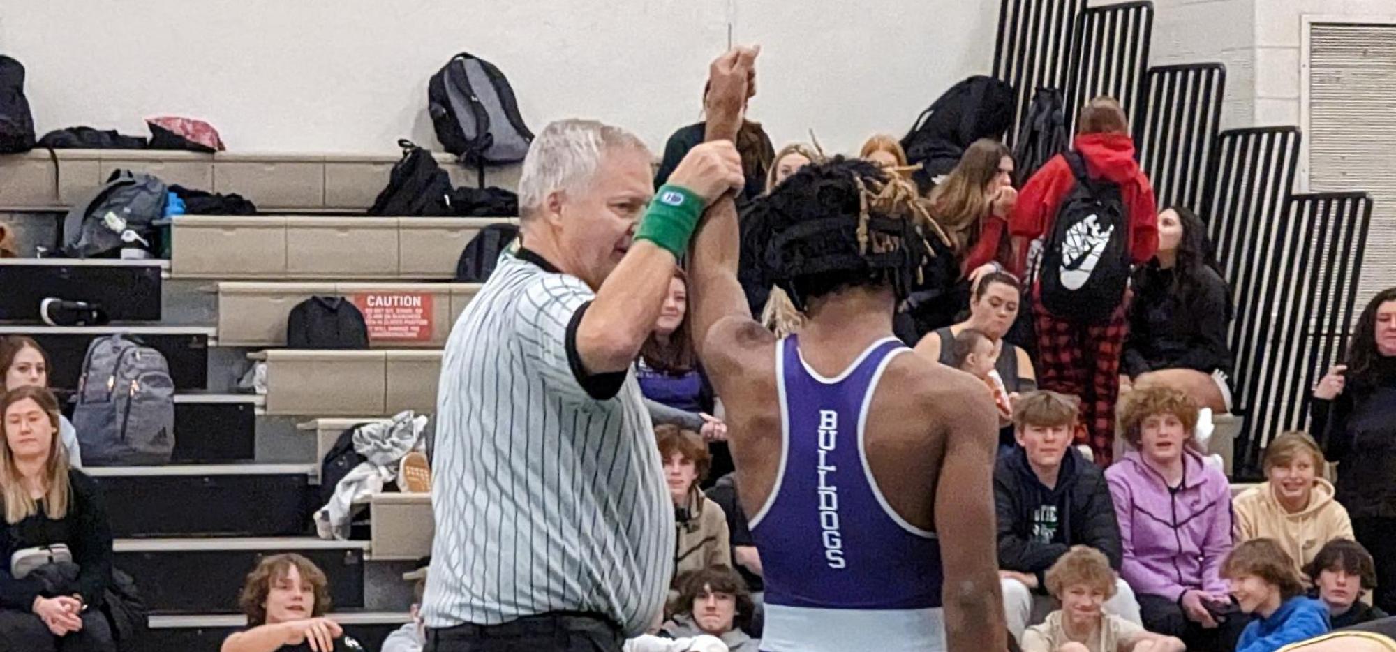 wrestling action