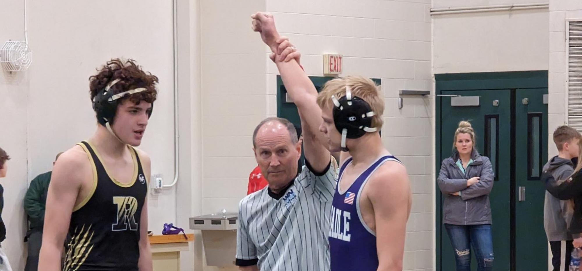 wrestling action