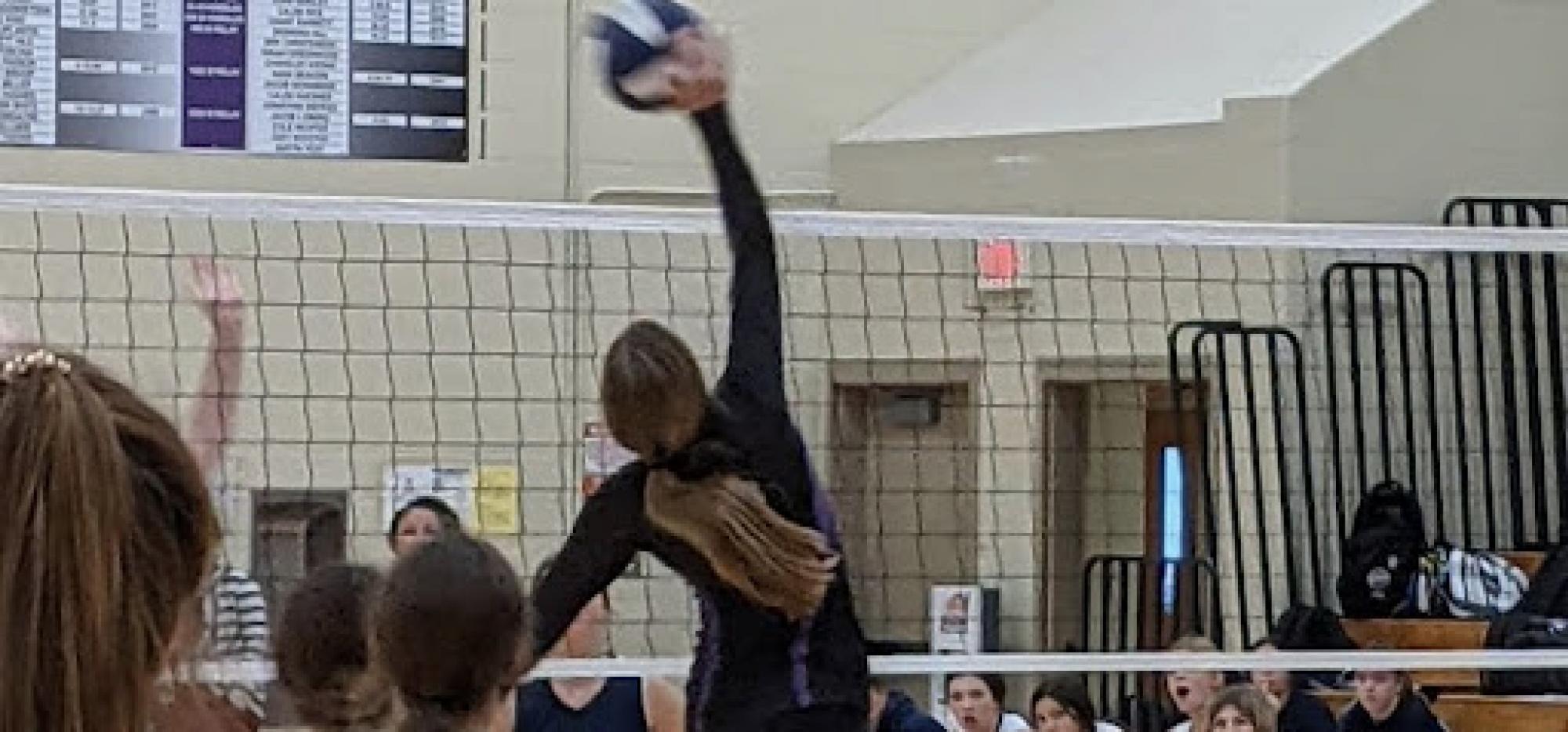 image of volleyball action