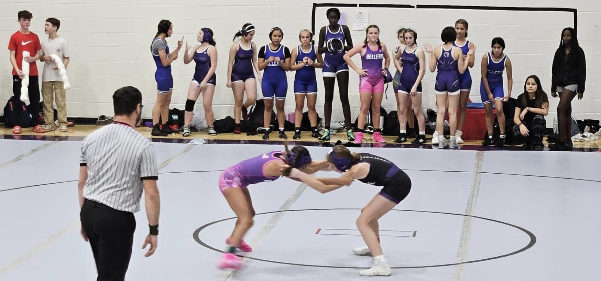 female wrestling photo