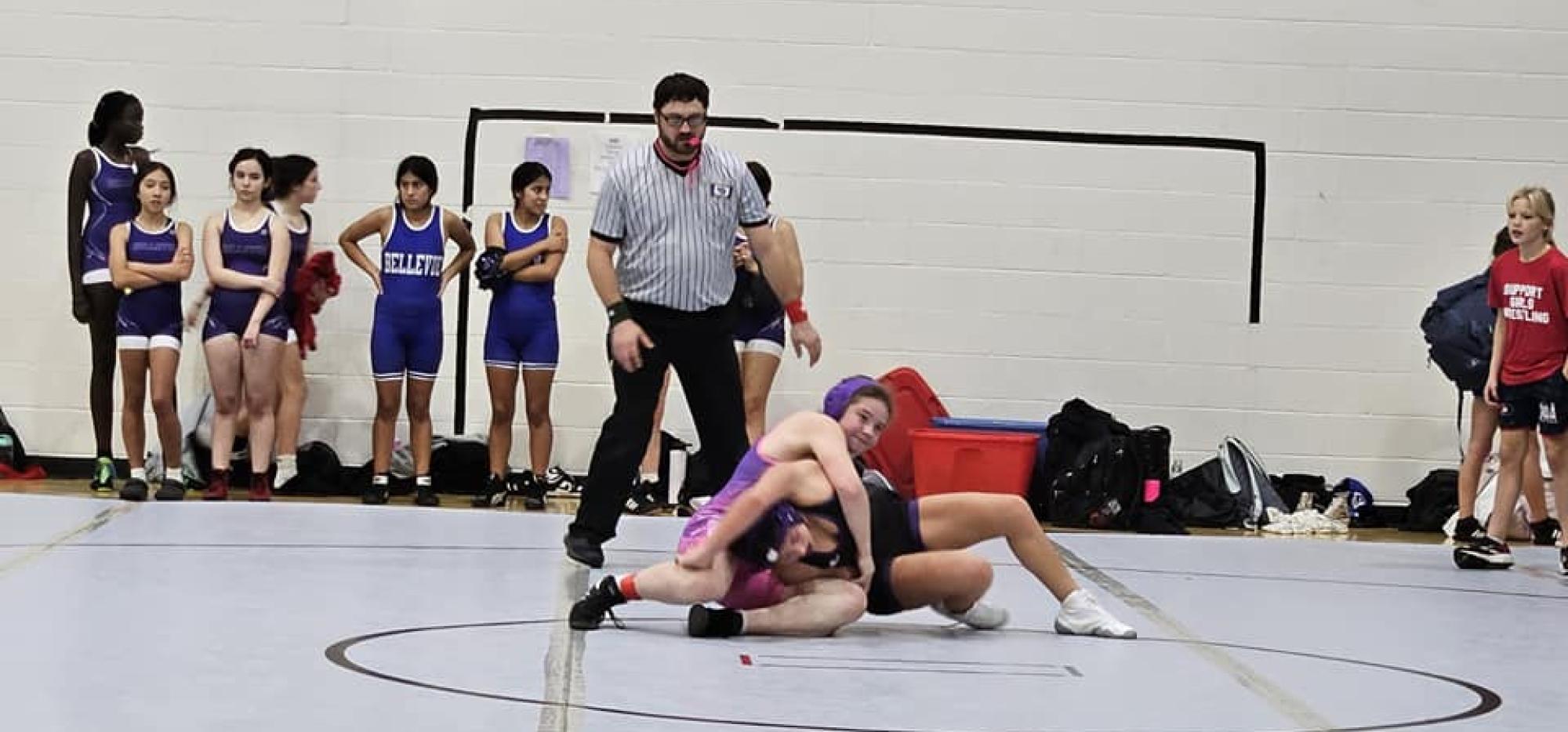 female wrestling photo