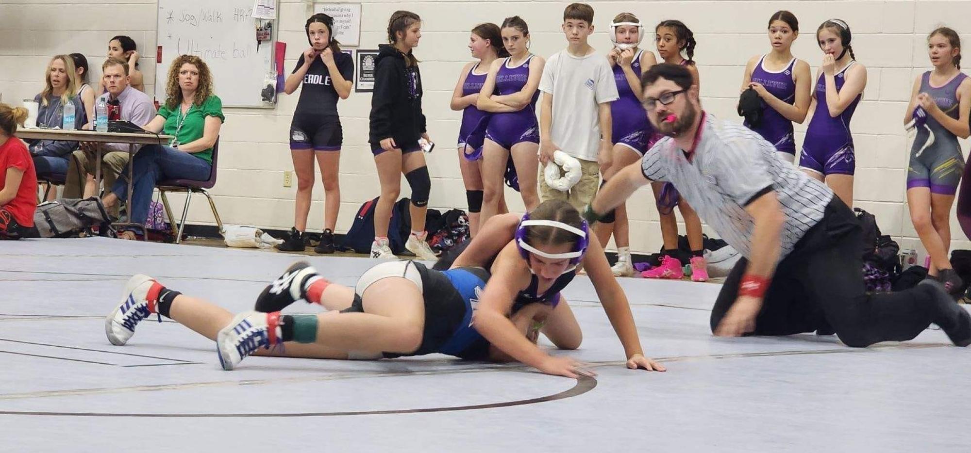 female wrestling photo