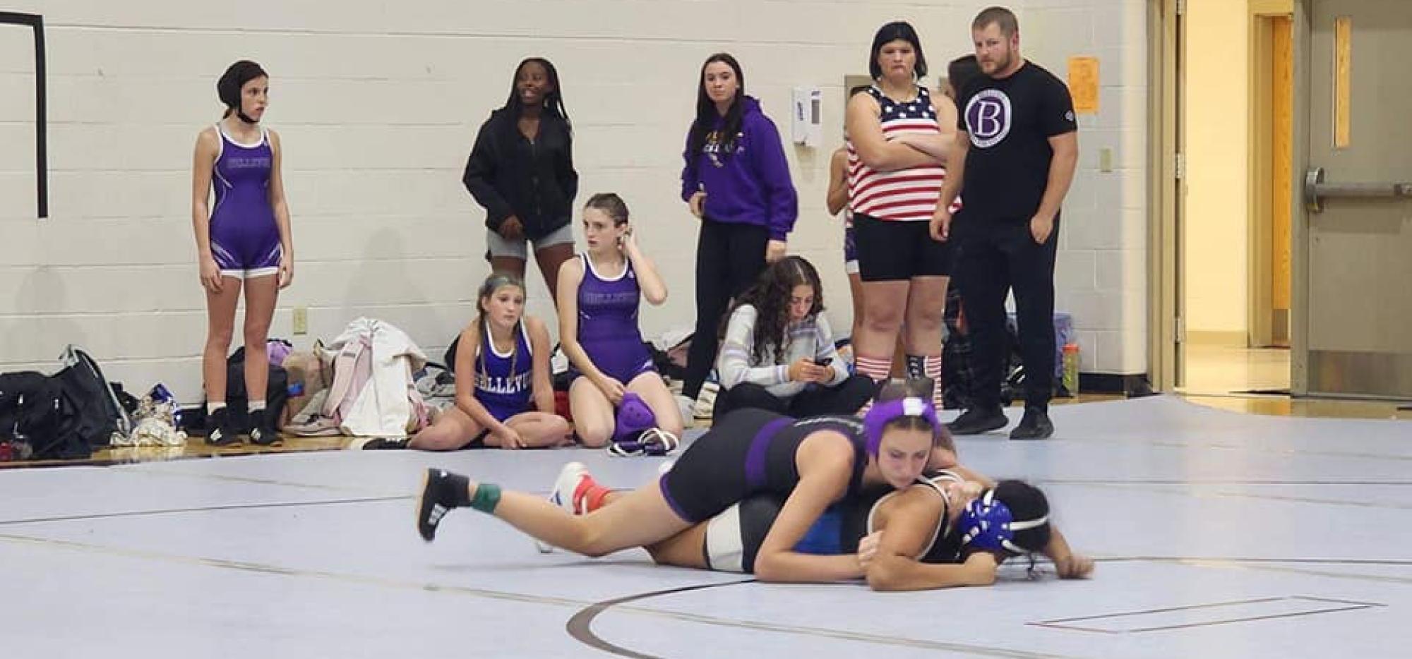 female wrestling photo